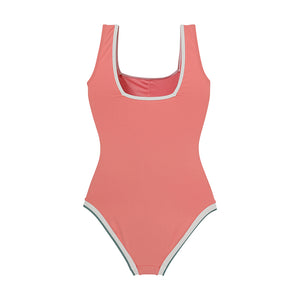 designer swimwear - Water Splash One Piece Pink - CORALIQUE - One Piece - CORALIQUE - CORALIQUE