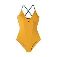 Load image into Gallery viewer, designer swimwear - Pineapple Twist One Piece Yellow - CORALIQUE - One Piece - CORALIQUE - CORALIQUE
