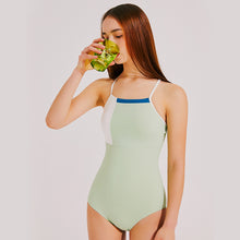 Load image into Gallery viewer, designer swimwear - Melon Sobet One Piece Mint White - CORALIQUE - One Piece - CORALIQUE - CORALIQUE

