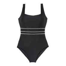 Load image into Gallery viewer, designer swimwear - Lazy Moment Jacquard One Piece Black - CORALIQUE - One Piece - CORALIQUE - CORALIQUE
