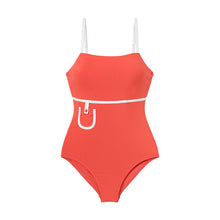 Load image into Gallery viewer, designer swimwear - Cherry Soda One Piece Orange - CORALIQUE - One Piece - CORALIQUE - CORALIQUE
