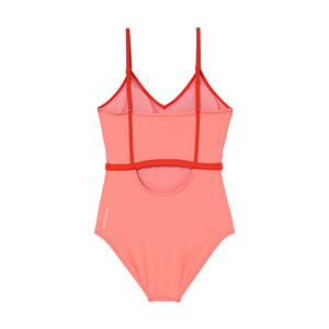 designer swimwear - Watermelon Belted One Piece Pink - CORALIQUE - One Piece - CORALIQUE - CORALIQUE