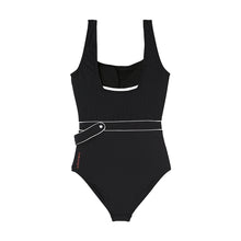 Load image into Gallery viewer, designer swimwear - Retro Classic One Piece Black - CORALIQUE - One Piece - CORALIQUE - CORALIQUE
