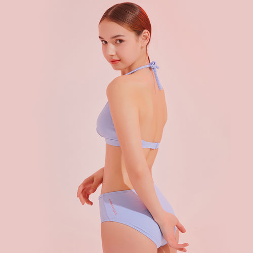 designer swimwear - Sunblue Macrame Bikini Blue - CORALIQUE - BIKINI - CORALIQUE - CORALIQUE
