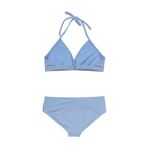 designer swimwear - Sunblue Macrame Bikini Blue - CORALIQUE - BIKINI - CORALIQUE - CORALIQUE