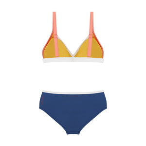 designer swimwear - Lemon Fresh Toc Bikini Yellow Blue - CORALIQUE - BIKINI - CORALIQUE - CORALIQUE