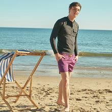 Load image into Gallery viewer, designer swimwear - Long Beach Board Shorts Purple - CORALIQUE - Men - CORALIQUE - CORALIQUE
