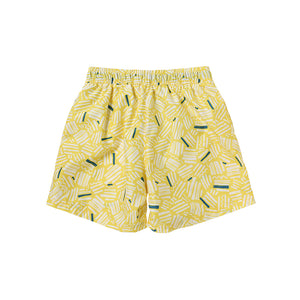 designer swimwear - Boys of Melody Board Shorts Yellow - CORALIQUE - Men - CORALIQUE - CORALIQUE