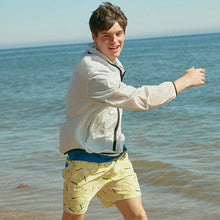 Load image into Gallery viewer, designer swimwear - Boys of Melody Board Shorts Yellow - CORALIQUE - Men - CORALIQUE - CORALIQUE
