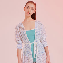 Load image into Gallery viewer, designer swimwear - Starfish Robe Dress White - CORALIQUE - COVER UP - CORALIQUE - CORALIQUE
