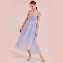 Load image into Gallery viewer, designer swimwear - Half Moon Bay Sundress Blue - CORALIQUE - COVER UP - CORALIQUE - CORALIQUE
