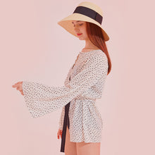 Load image into Gallery viewer, designer swimwear - Tea Party Cover Up White - CORALIQUE - COVER UP - CORALIQUE - CORALIQUE
