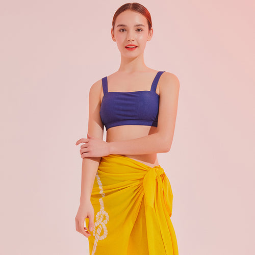 designer swimwear - Sunny Side Multi Cover Up Yellow - CORALIQUE - COVER UP - CORALIQUE - CORALIQUE