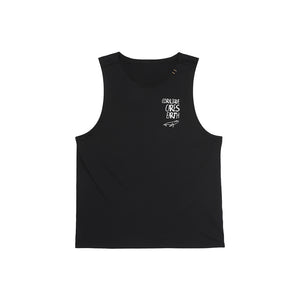 Simple Sleeveless Rash Guard Black