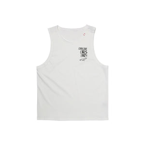 Simple Sleeveless Rashguard White